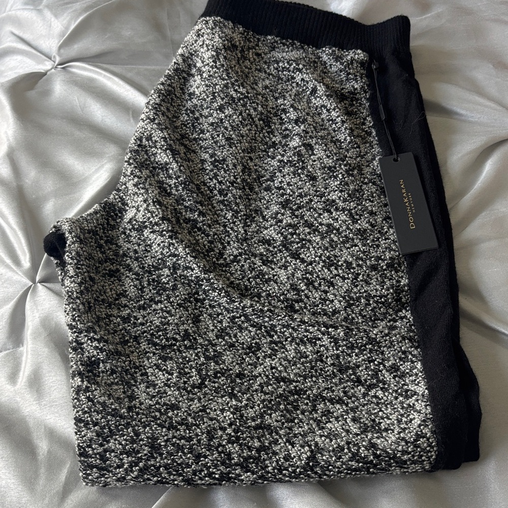 Donna Karan Black and Gray Jogger/track pant